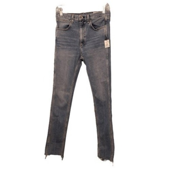 Rag & Bone Fit 2 Slim-Fit Straight Leg‎ Jeans Blue Medium Wash Denim 27